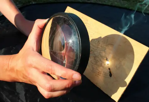 You are currently viewing Fire from Sunlight with a magnifying glass is possible?